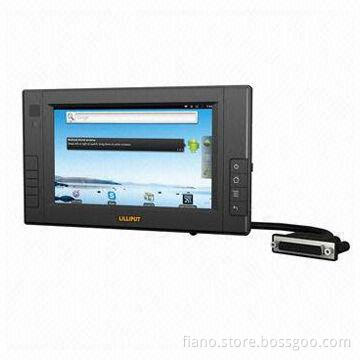 Capacitive Panel 7-inch Embedded All-in-One PC with Windows CE 7.0/Android 2.3/Linux 2.6.35 OS